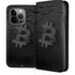 Bitcoin Textured Logo iPhone 15 Pro Folio Case